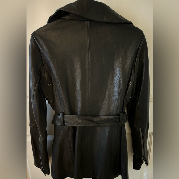 Black leather jacket - Picture 2 of 7